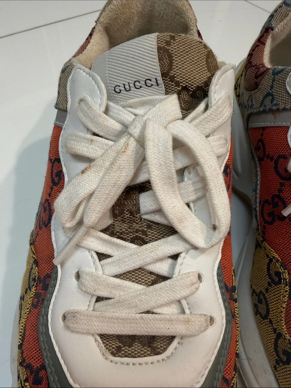 Gucci Rhyton Multicolor GG Sneaker 6.5 men’s